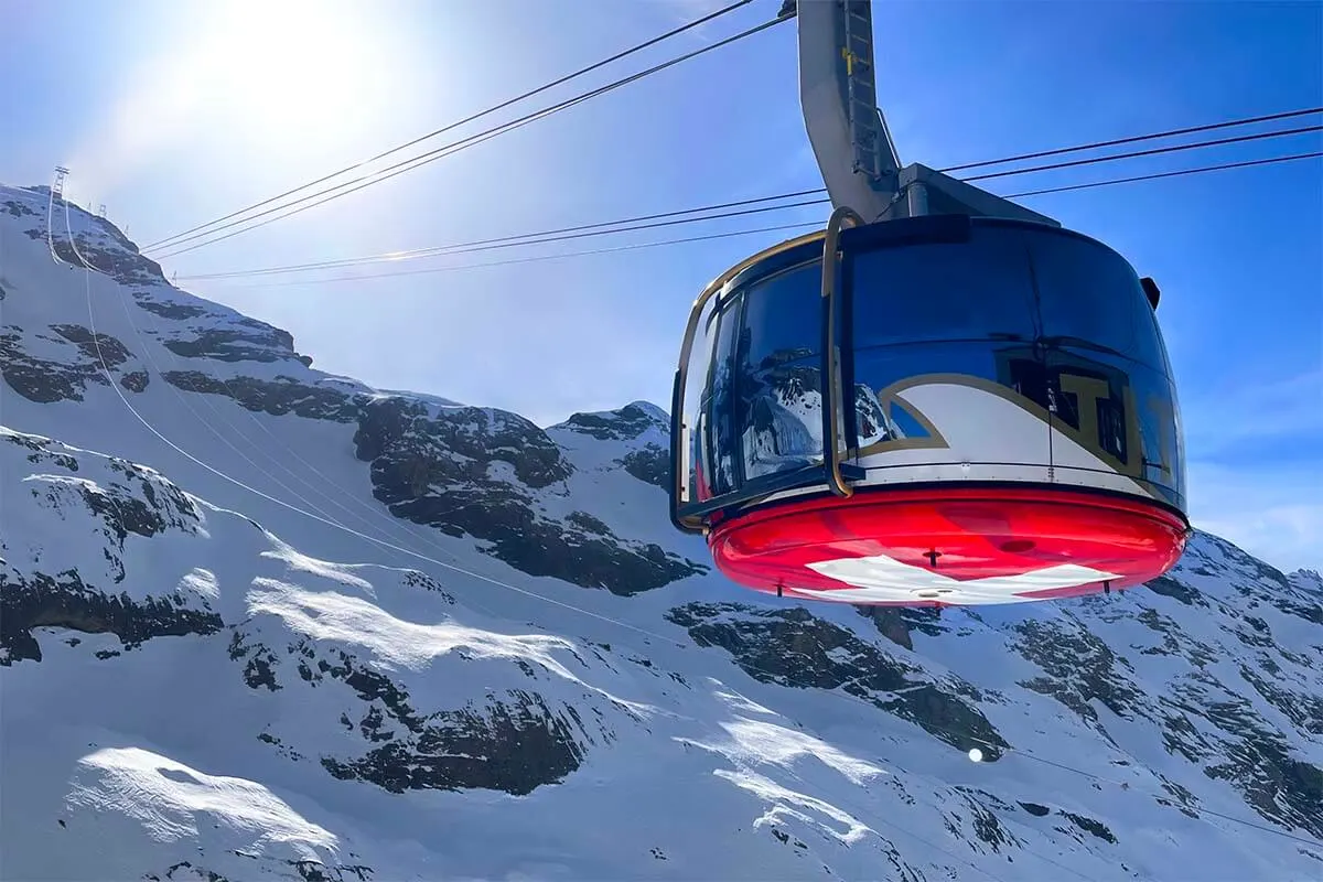 Mt Titlis rotating gondola in Switzerland