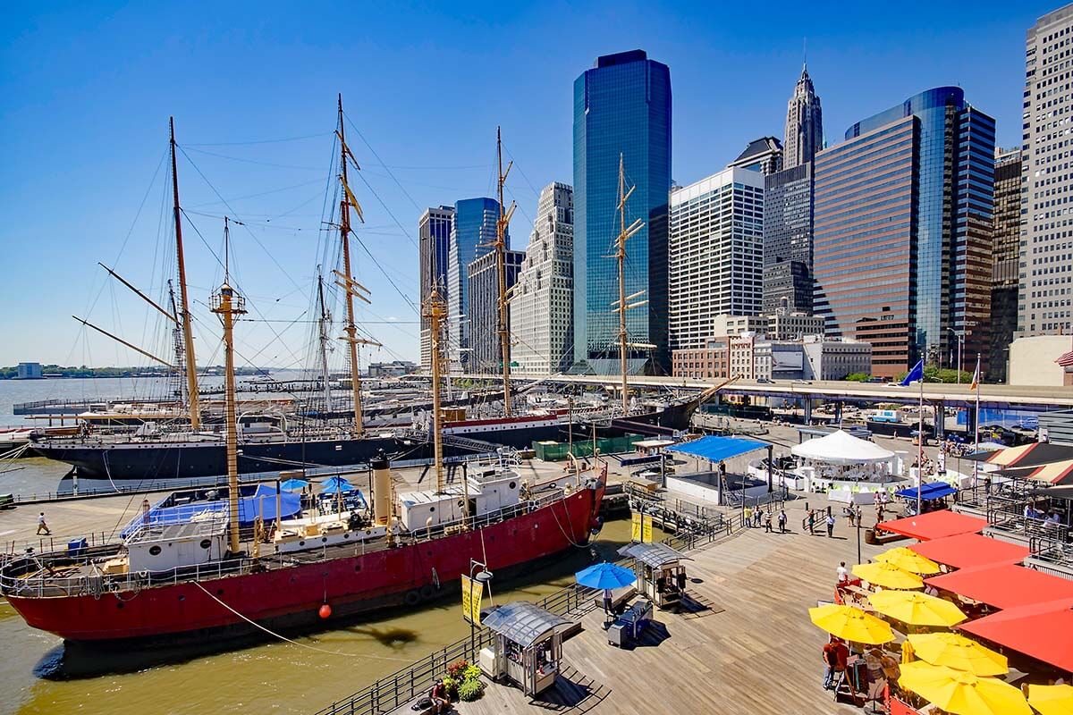 Pier 17 at South Street Seaport in New York City
