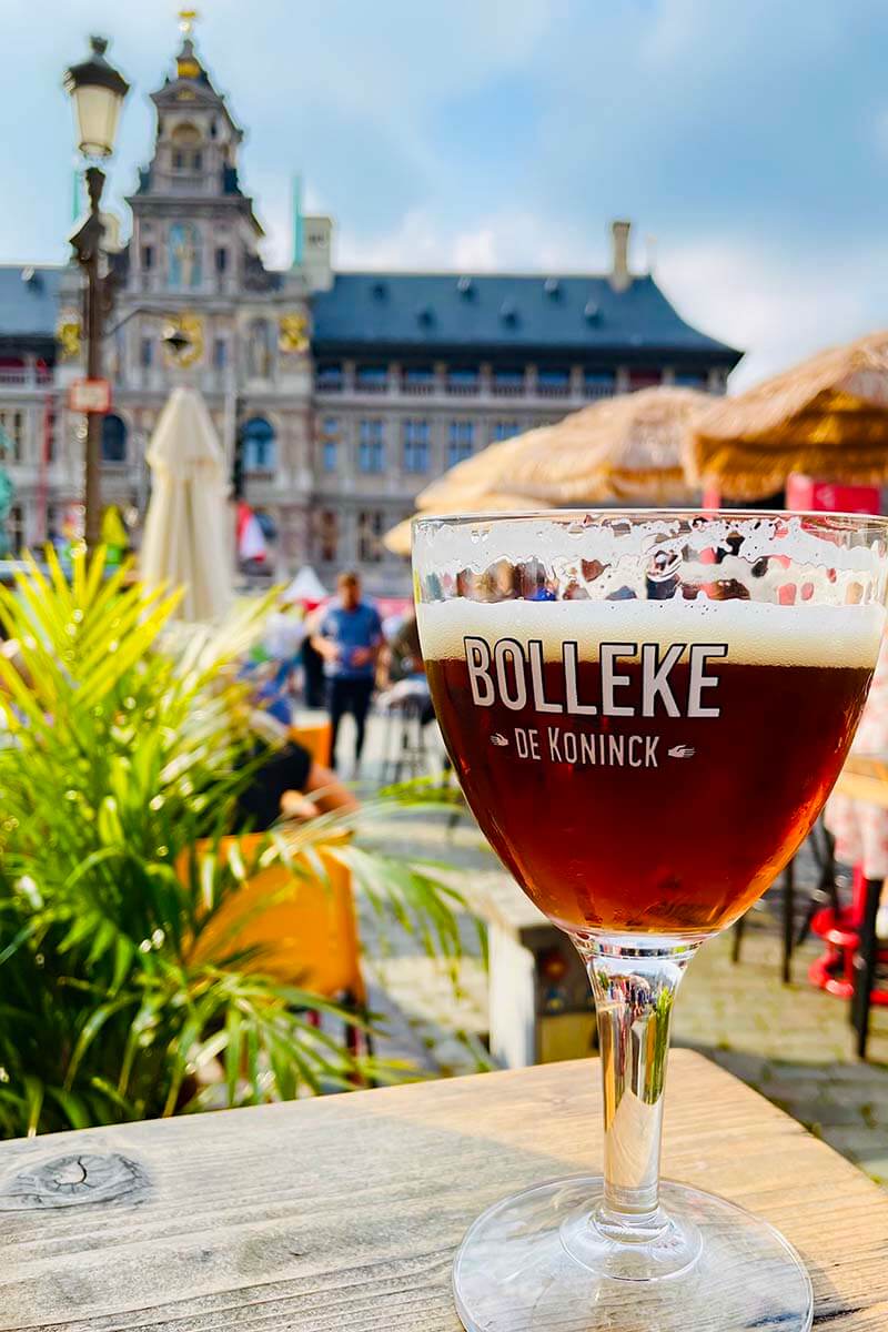 Bolleke beer in Antwerp