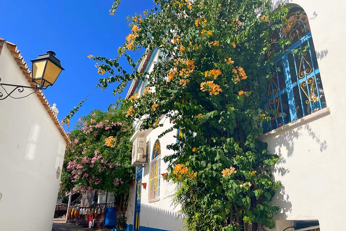 Charming old town street in Alte Portugal