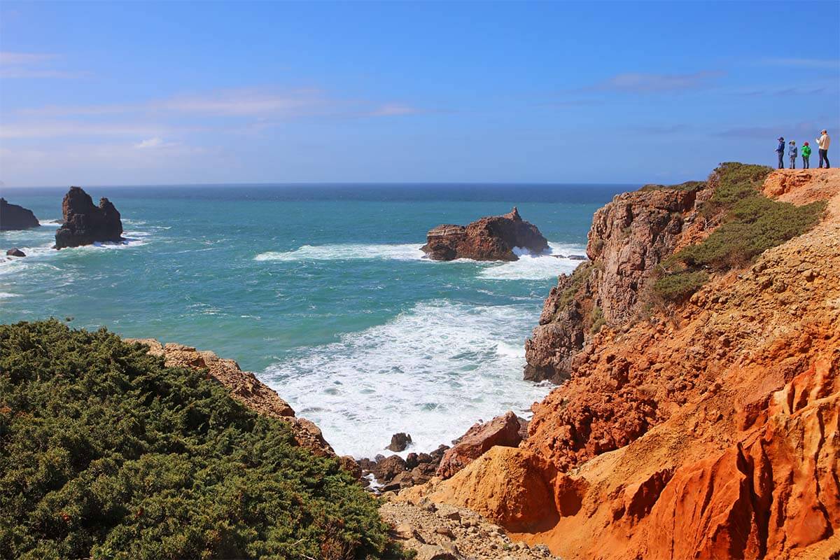 Coastal cliffs near Carrapateira on Costa Vicentina in Portugal