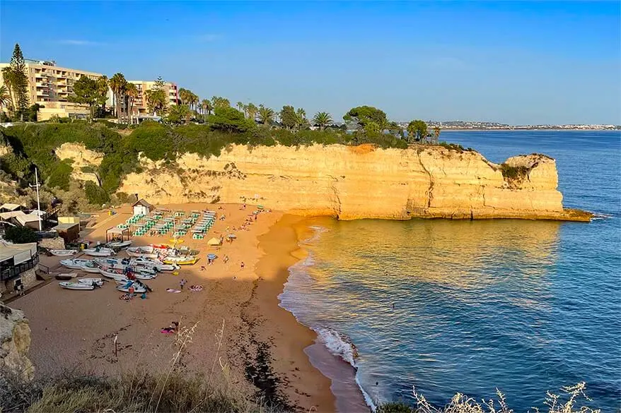 Praia de Nossa Senhora da Rocha beach in Algarve