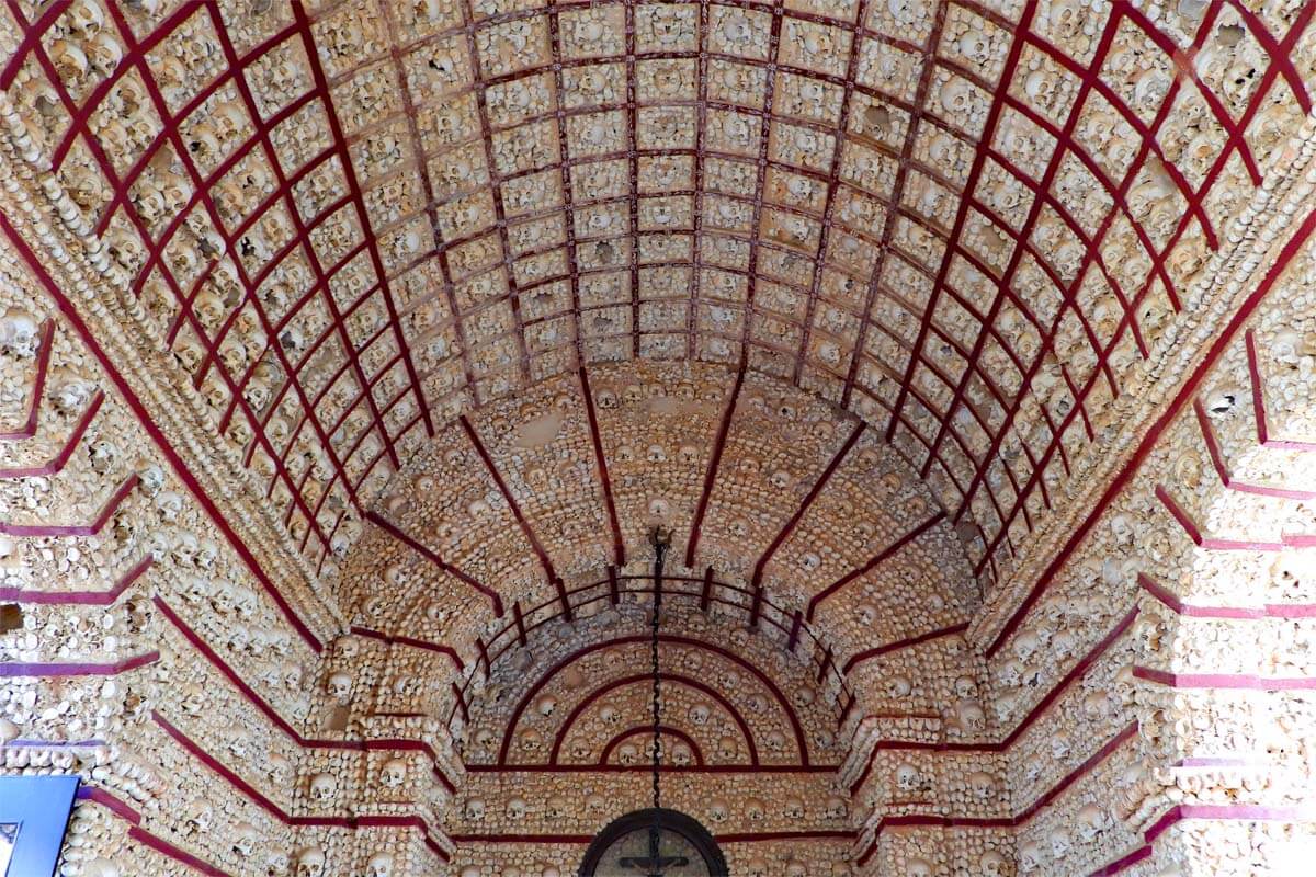 The Chapel of Bones in Faro Portugal
