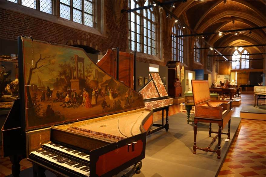 Vleeshuis music instruments museum - best places to see in Antwerp Belgium