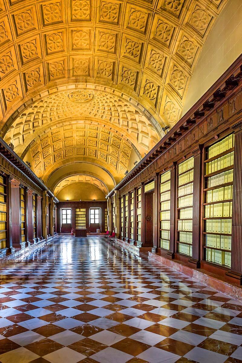 General Archive of the Indies (Archivo de Indias) in Seville Spain