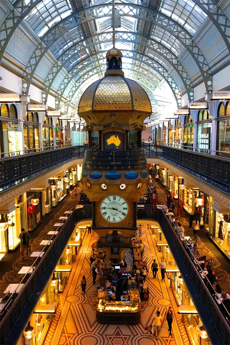 Great Australian Clock at Queen Victoria Building in Sydney