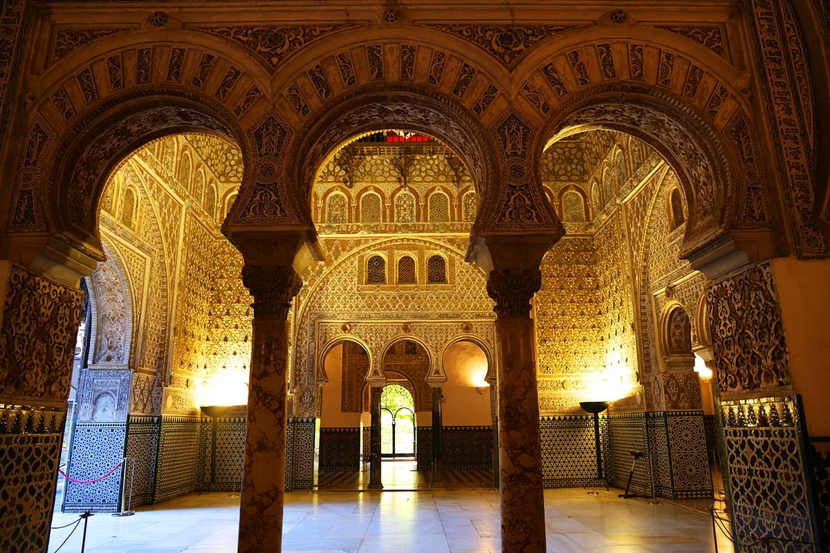 Palace of King Don Pedro at Royal Alcazar in Seville