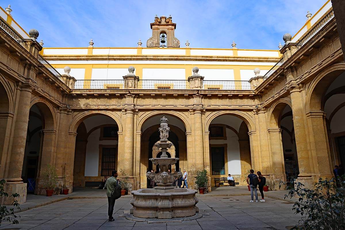 Seville University courtyard
