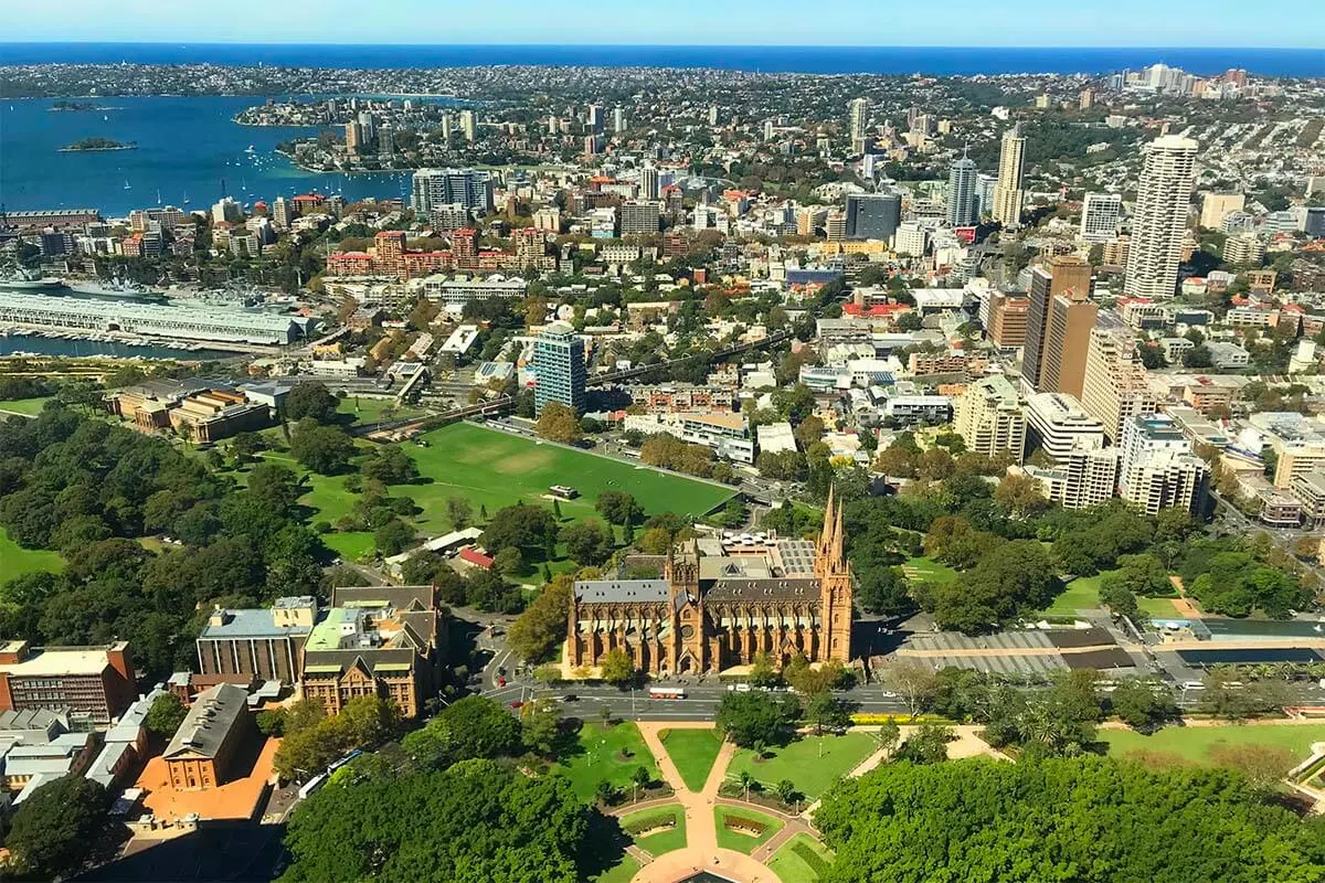 View from Sydney Tower Eye