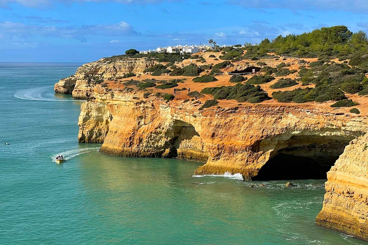 Algarve coast scenery from Seven Hanging Valleys Trail near Benagil