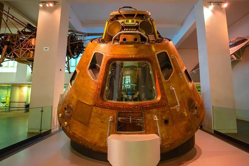 Apollo 10 command module at the Science Museum in London