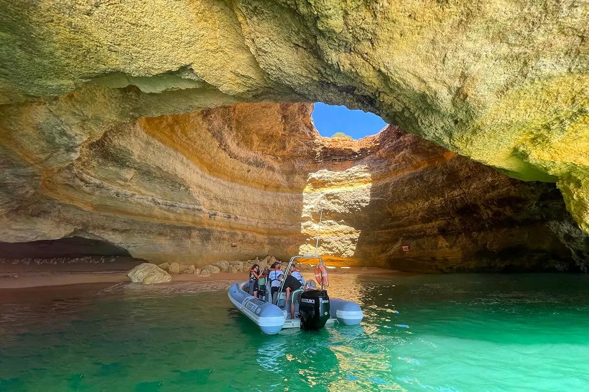 Benagil Cave boat tour - Algarve itinerary