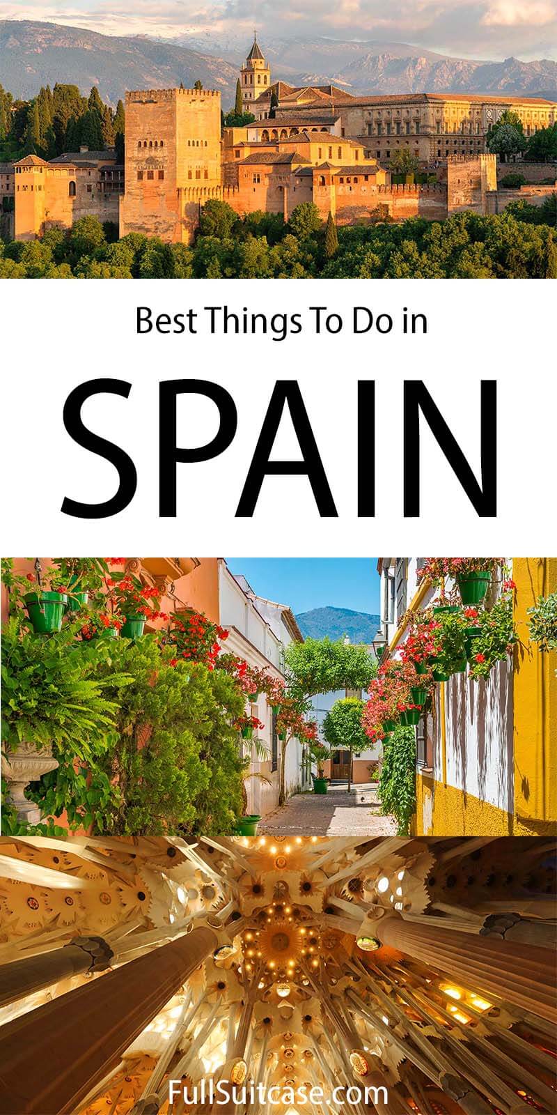 Best experiences and things to do in Spain