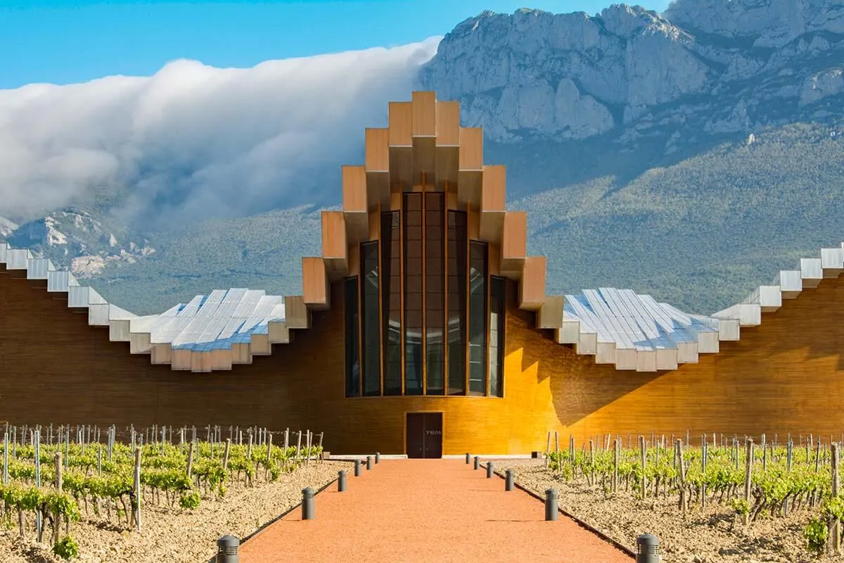Bodegas Ysios winery in Rioja region in Spain