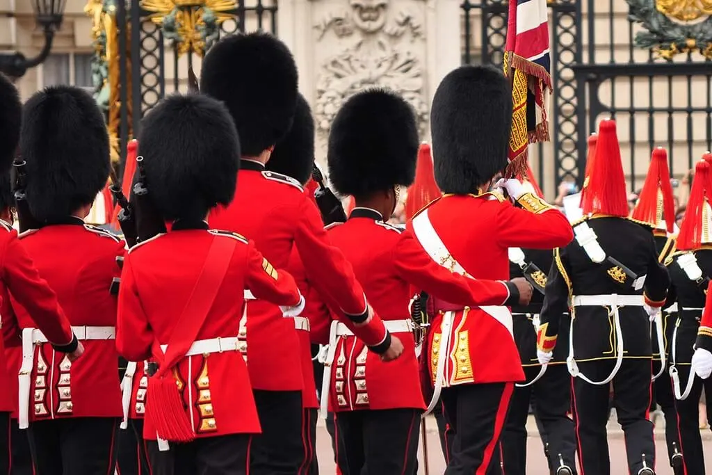 Changing of the Guard at Buckingham Palace - free things to do in London with kids
