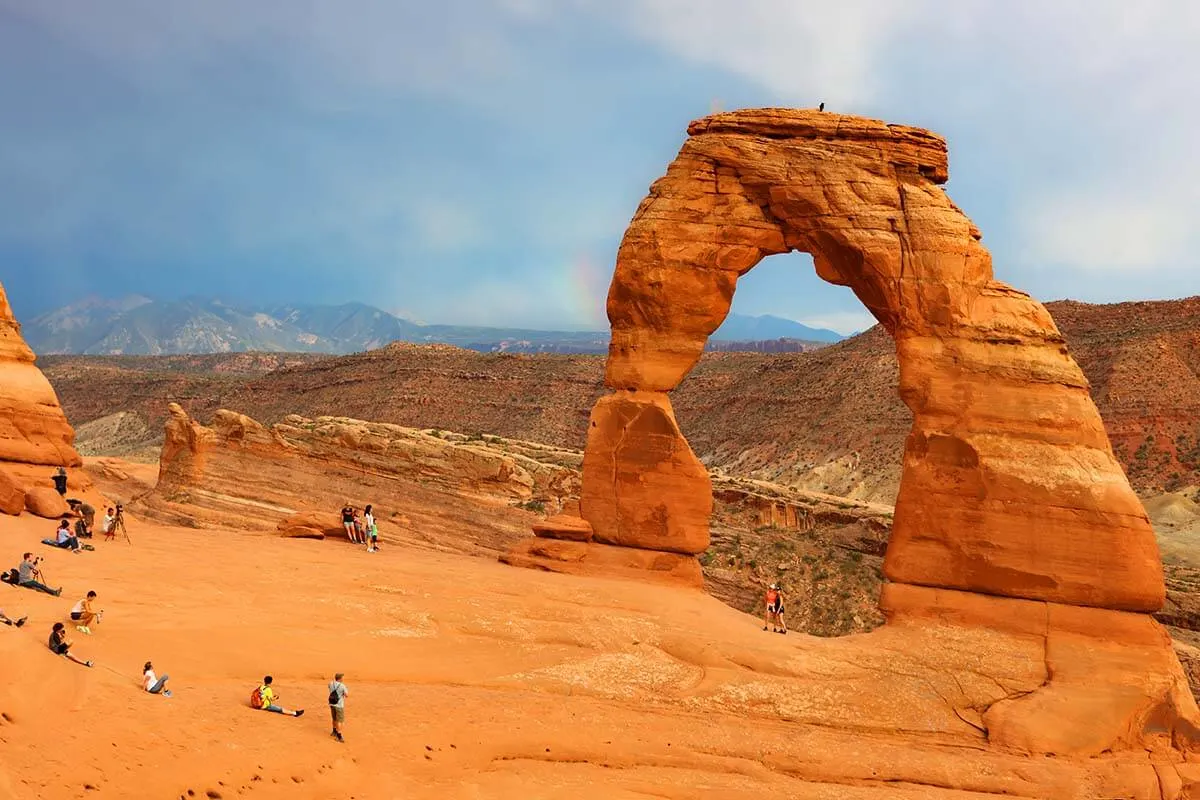 Delicate Arch in Arches National Park - top places to visit in Utah
