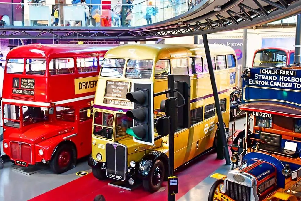 London Transport Museum - top free activities in London for kids