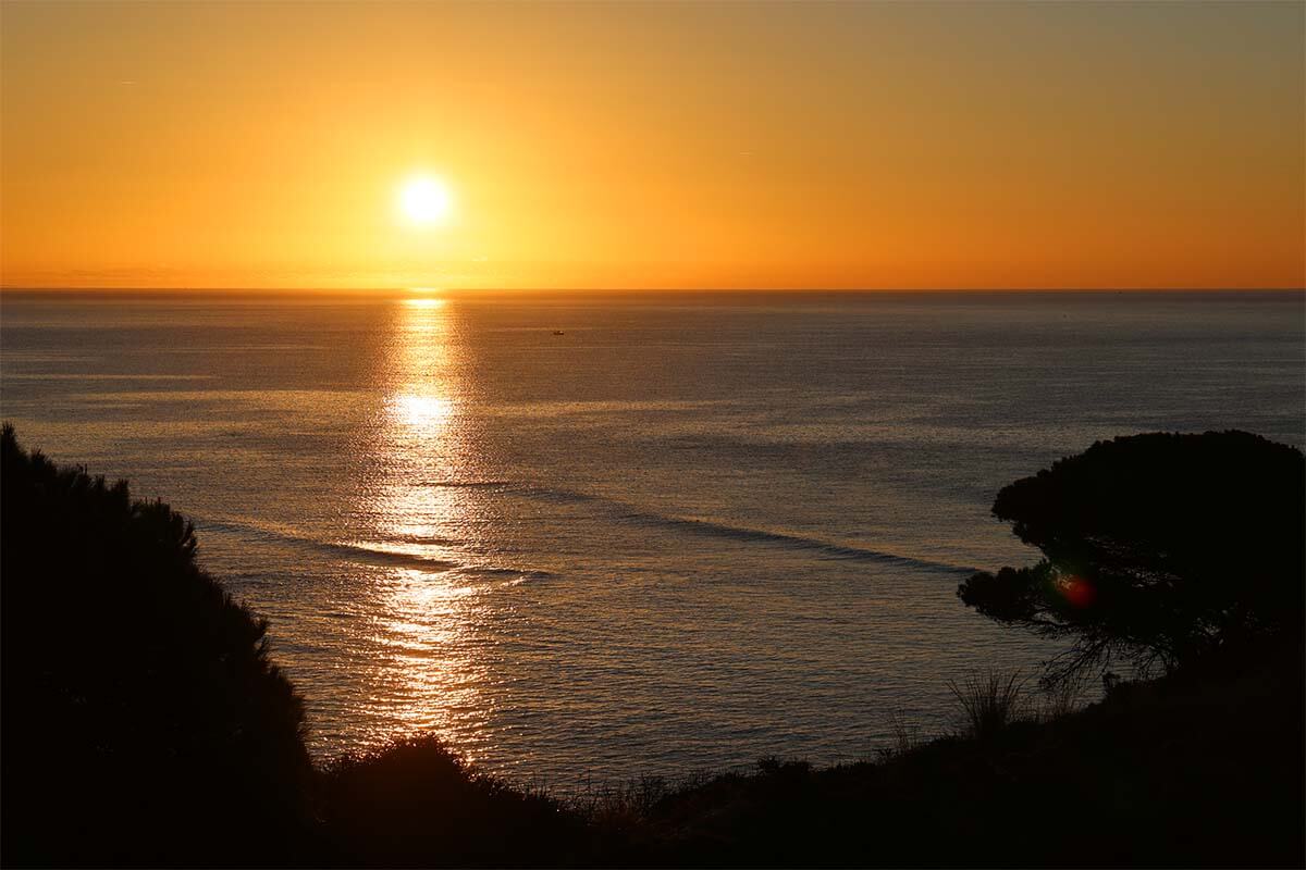 Algarve December sunset