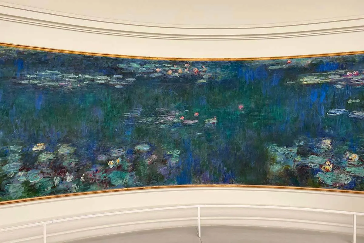 Monet's Water Lillies at the Orangerie Museum in Paris