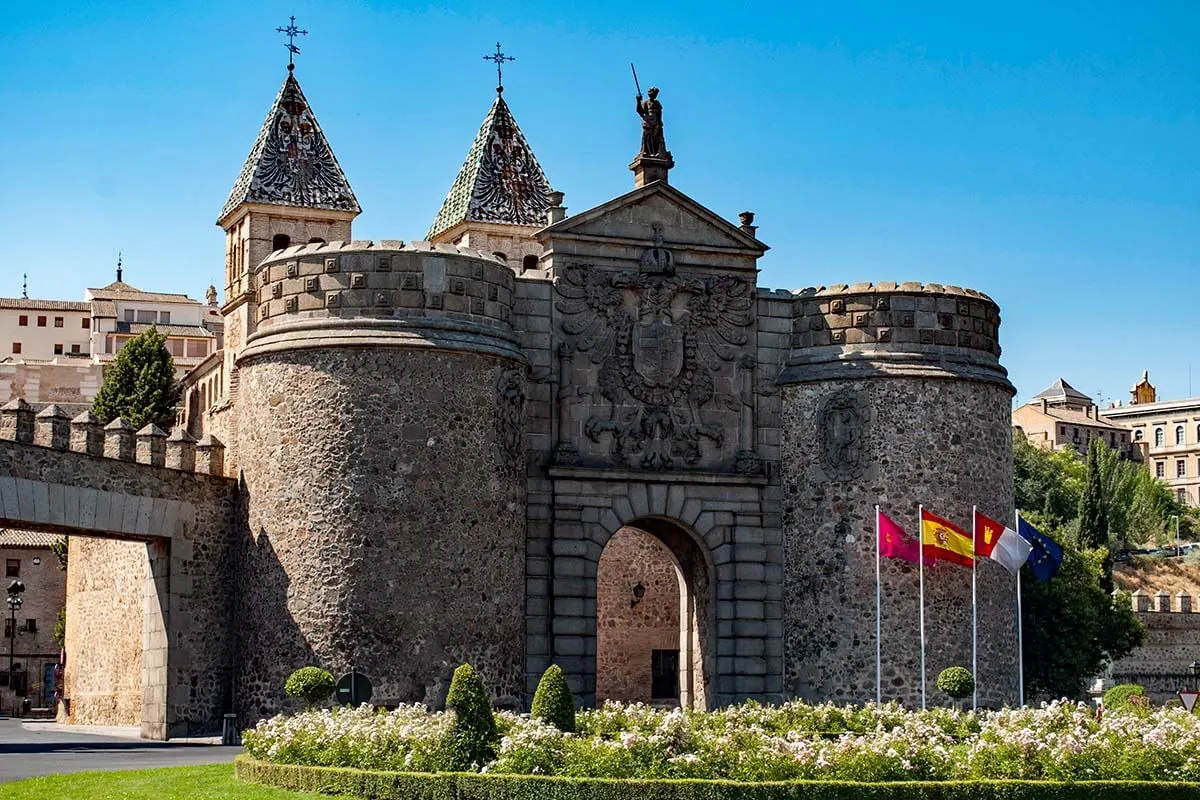 Puerta de Bisagra in Toledo Spain