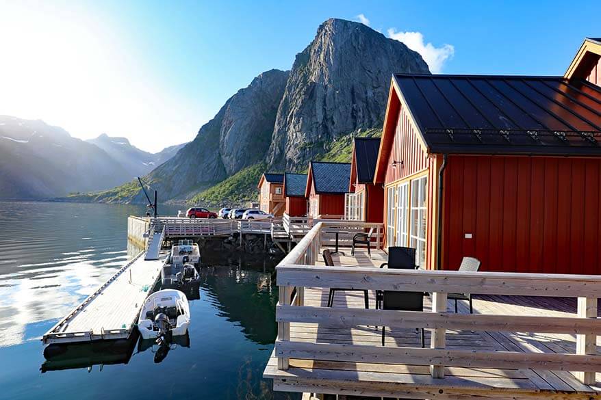 Reinefjorden Sjøhus rorbuer cabins in Lofoten Norway