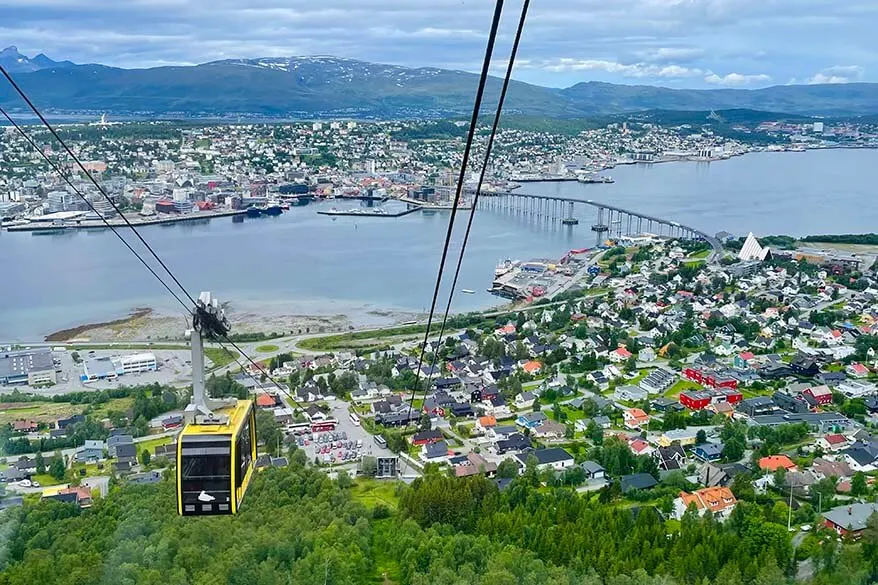 Tromso cable car in summer - Norway