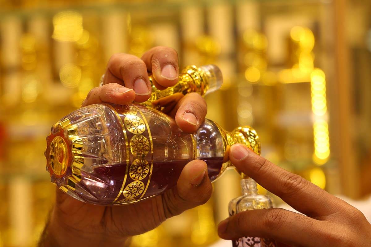 Arabic perfume at Dubai old town souk