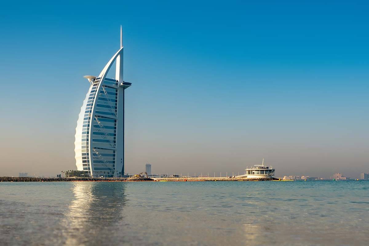 Burj Al Arab luxury hotel in Dubai UAE