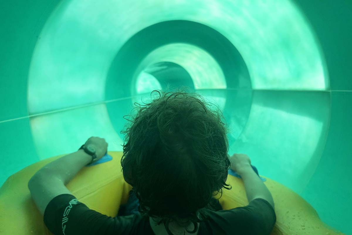 Medusa's Lair water attraction at Atlantis Aquaventure waterpark in Dubai