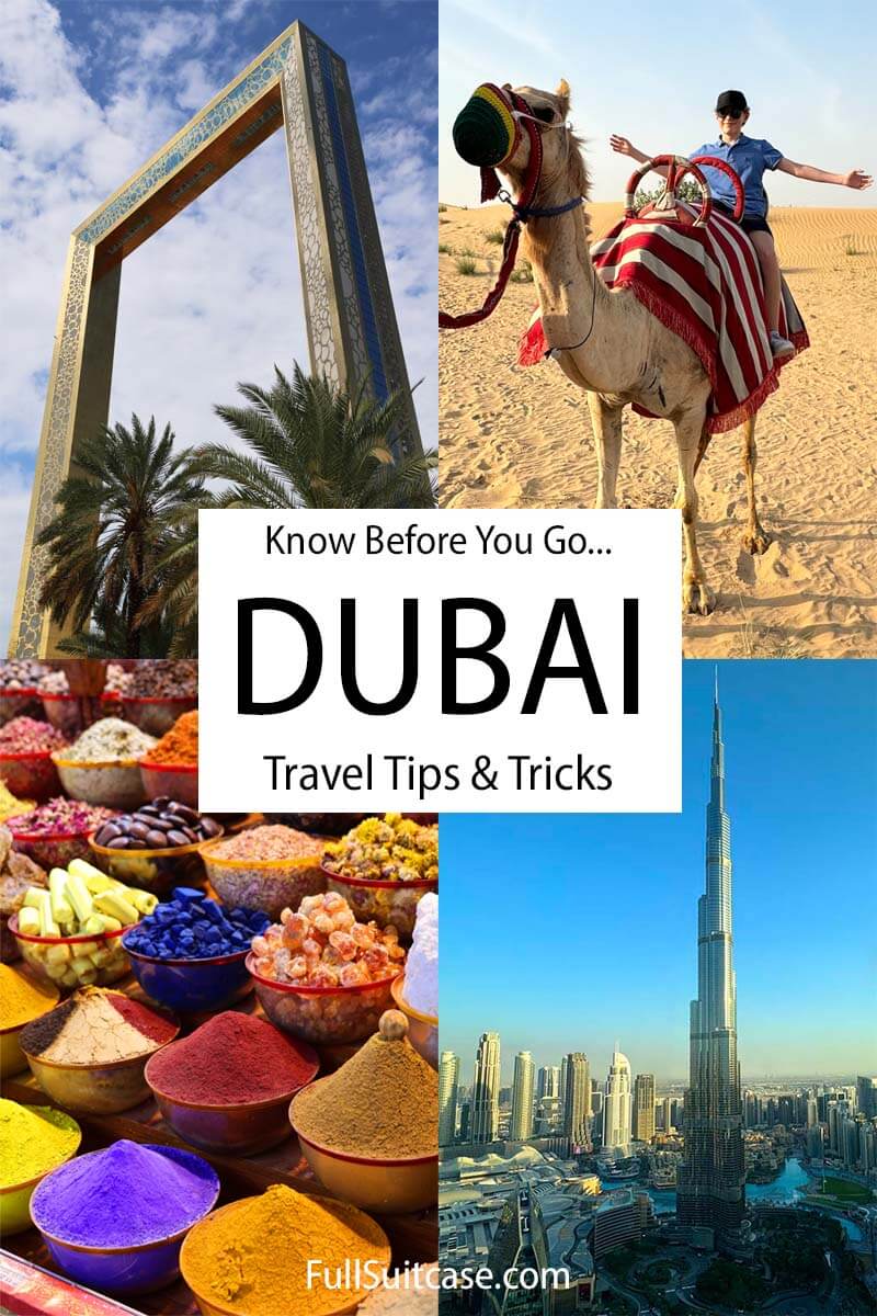 What to know when traveling to Dubai - practical information and helpful travel tips for visiting Dubai UAE