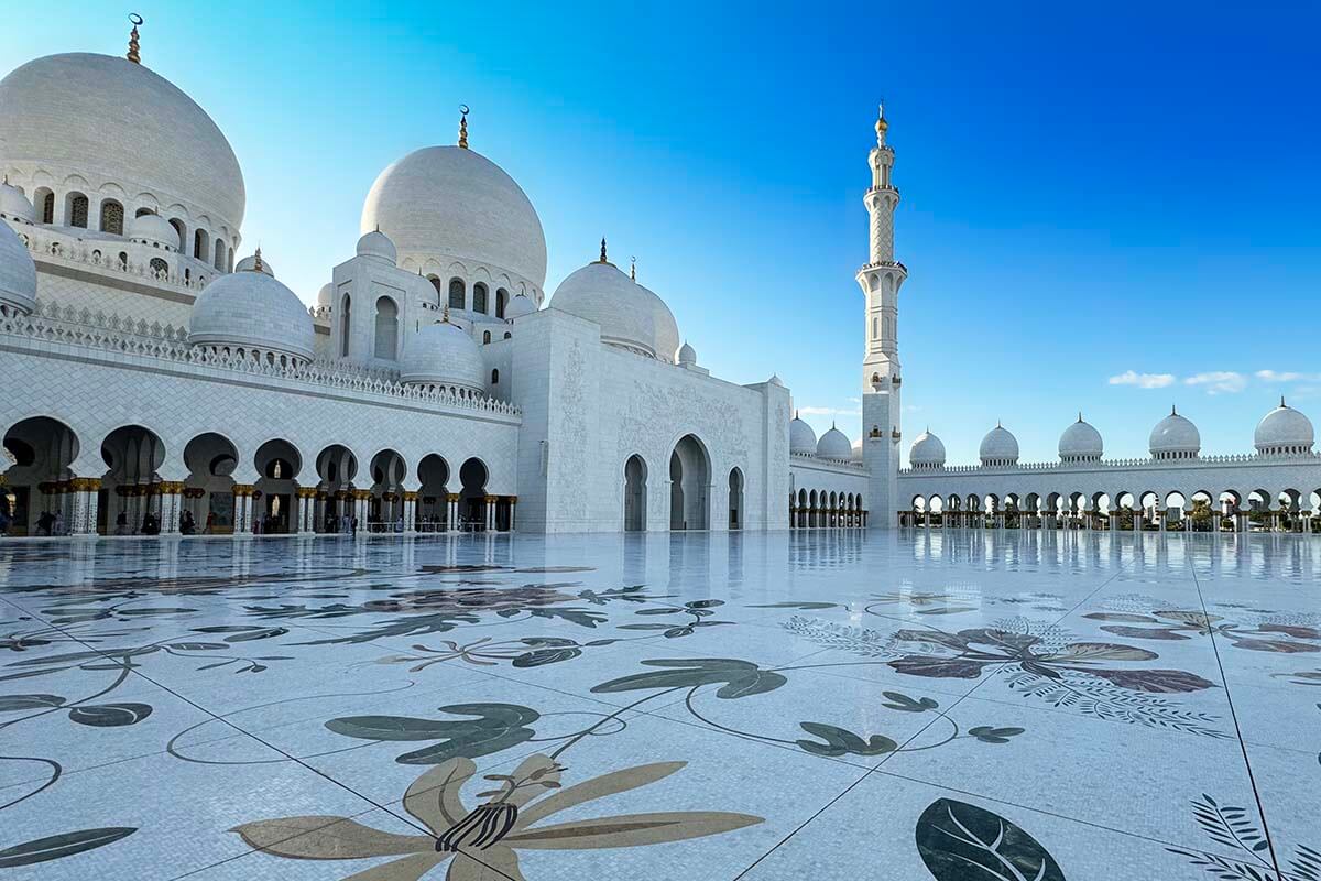 Abu Dhabi Grand Mosque - UAE itinerary