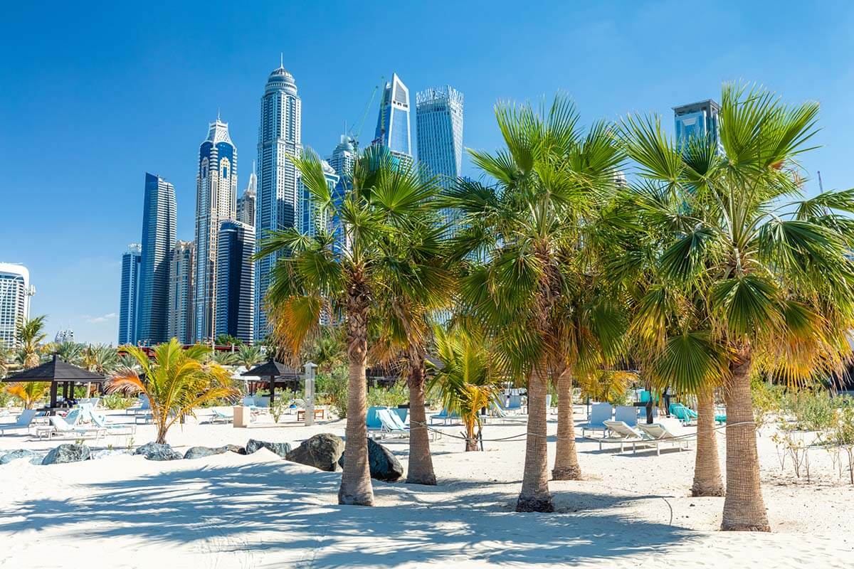 Dubai Marina Beach JBR