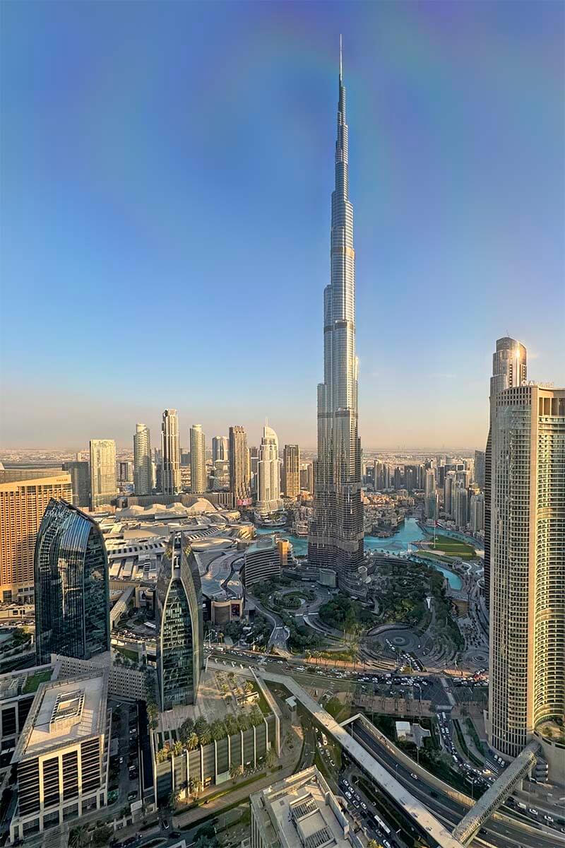 Dubai travel itinerary - Burj Khalifa view from Sky Views Observatory
