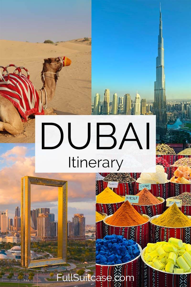 First-timer's travel itinerary for Dubai United Arab Emirates