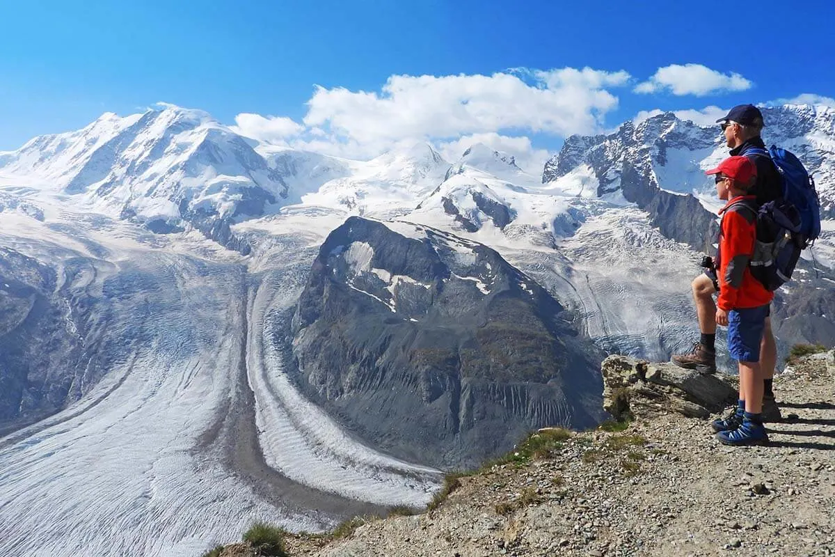 Gorner Glacier - Swiss trip itinerary