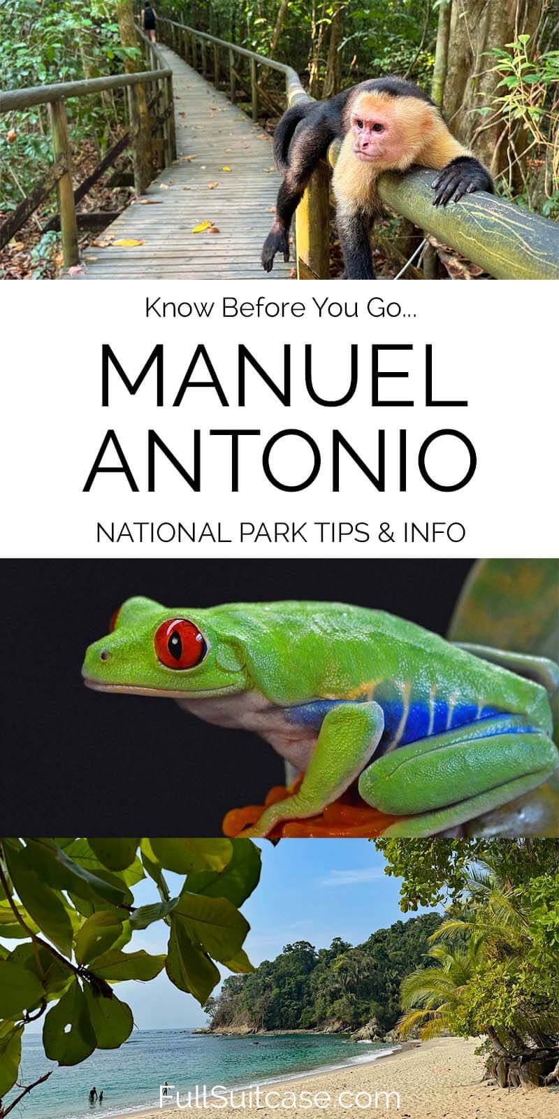 Costa Rica Manuel Antonio National Park tips and visitor information