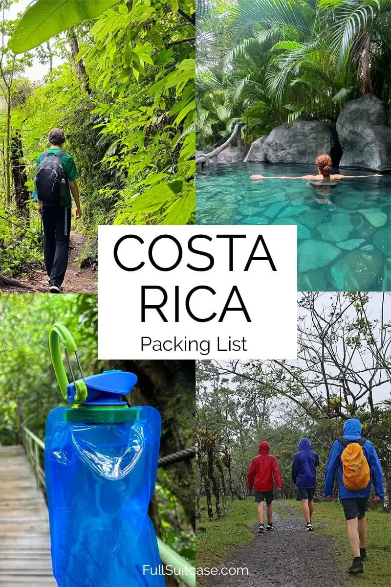 Essential packing list for Costa Rica