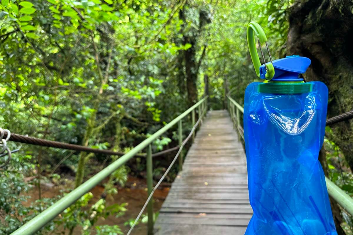 Reusable water bottle - a must on any Costa Rica packing list
