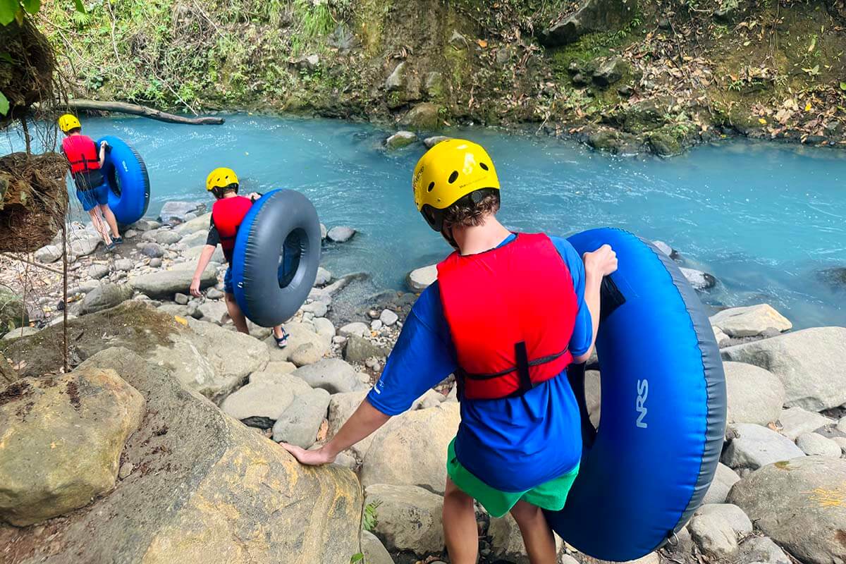 River tubing in Costa Rica