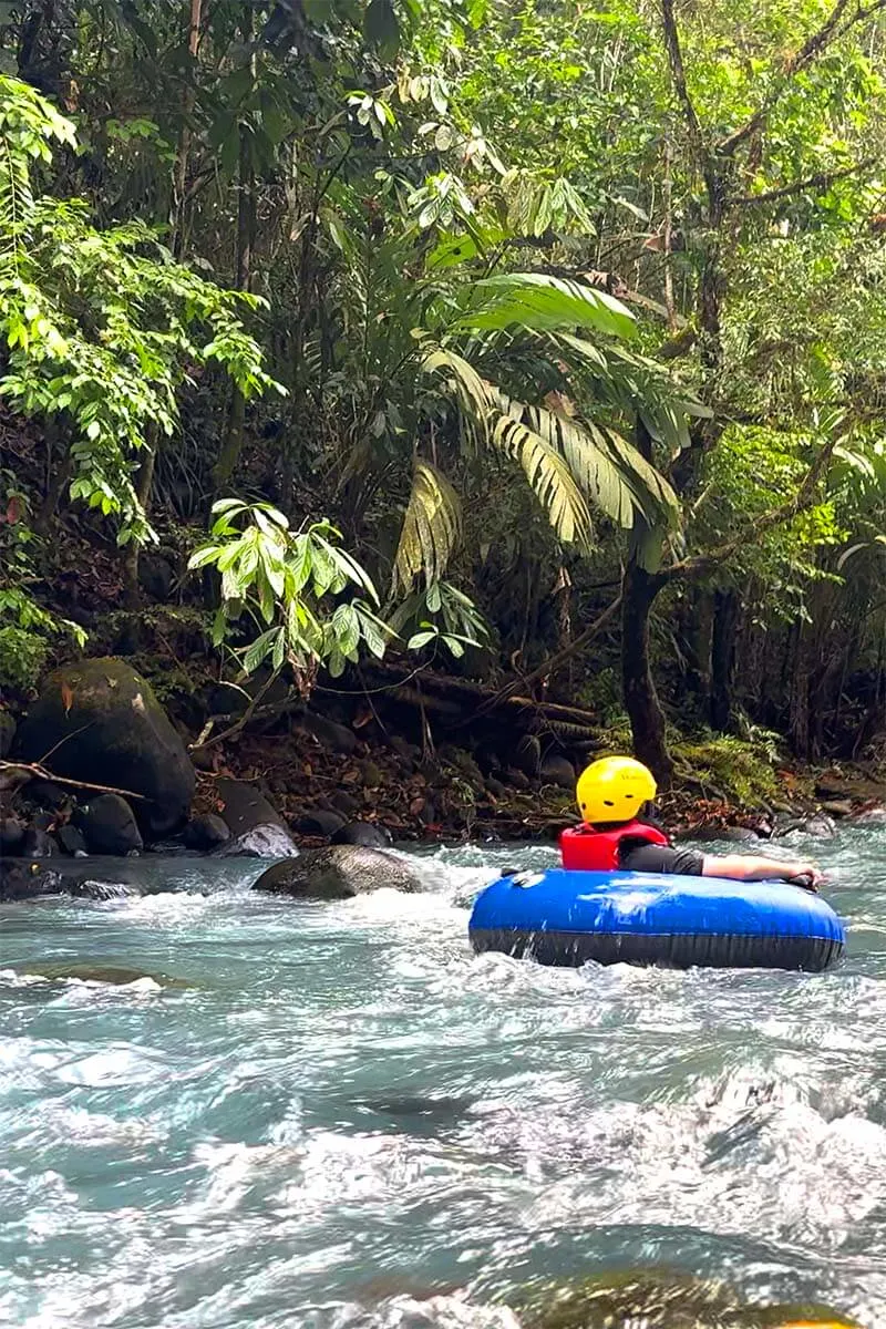 River tubing in Rio Celeste - top experiences in Costa Rica