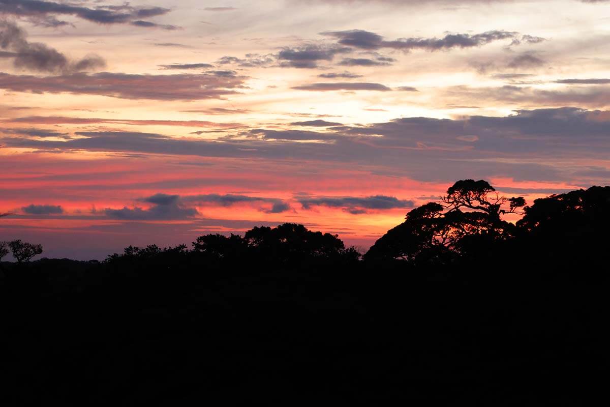 Sunset in Monteverde Costa Rica