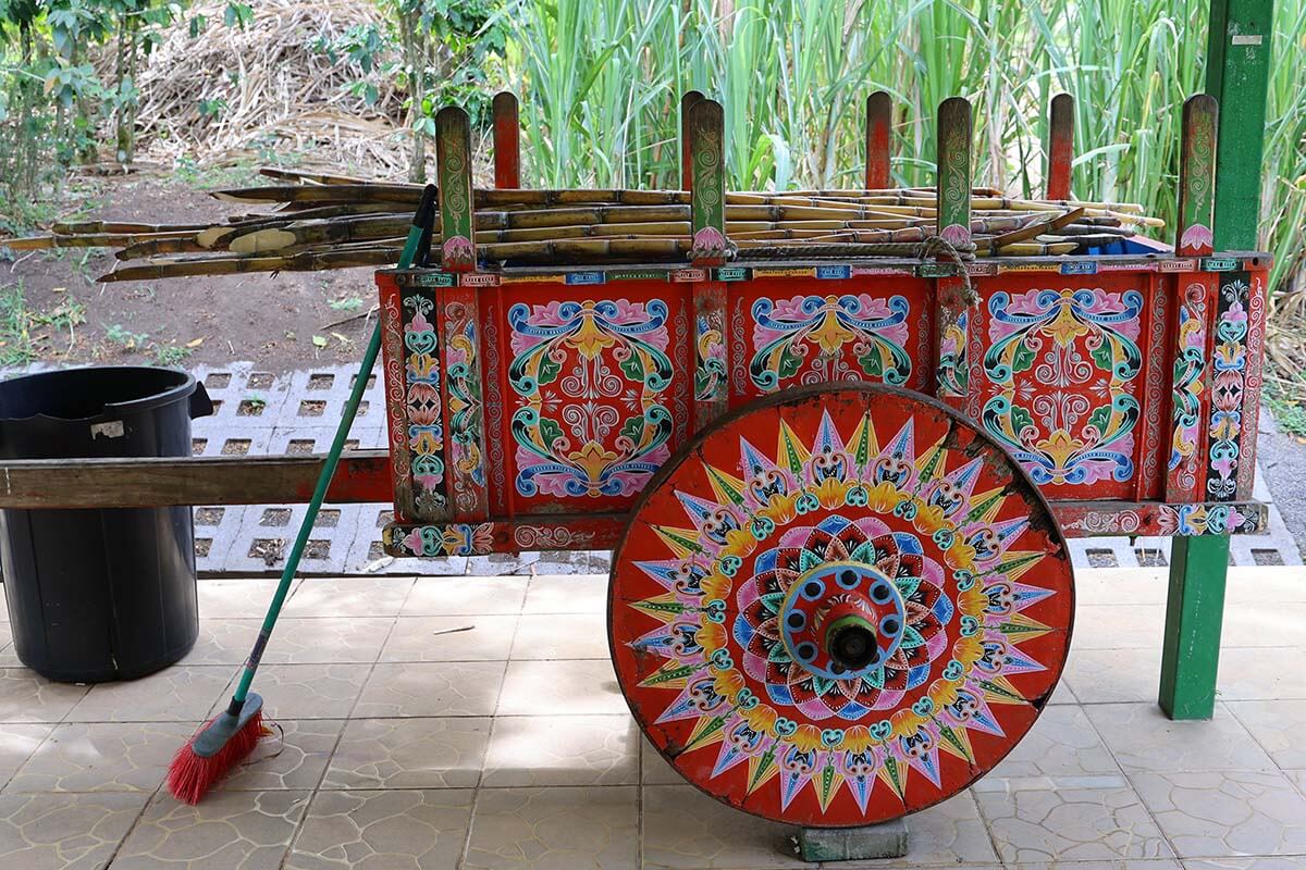 Traditional oxcart - Don Juan coffee tour in Monteverde