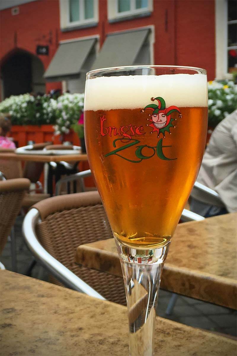 Brugse Zot beer in Bruges, Belgium