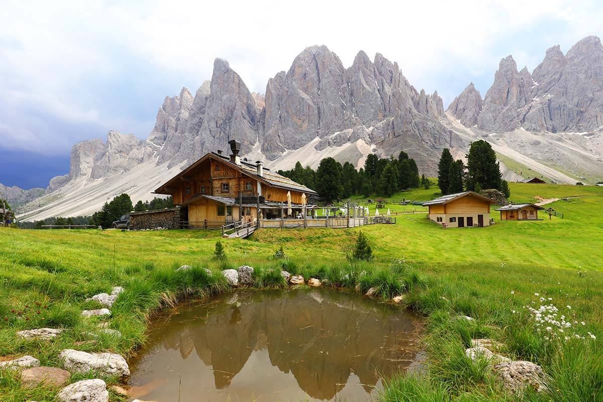 Italian Dolomites fairytale scenery