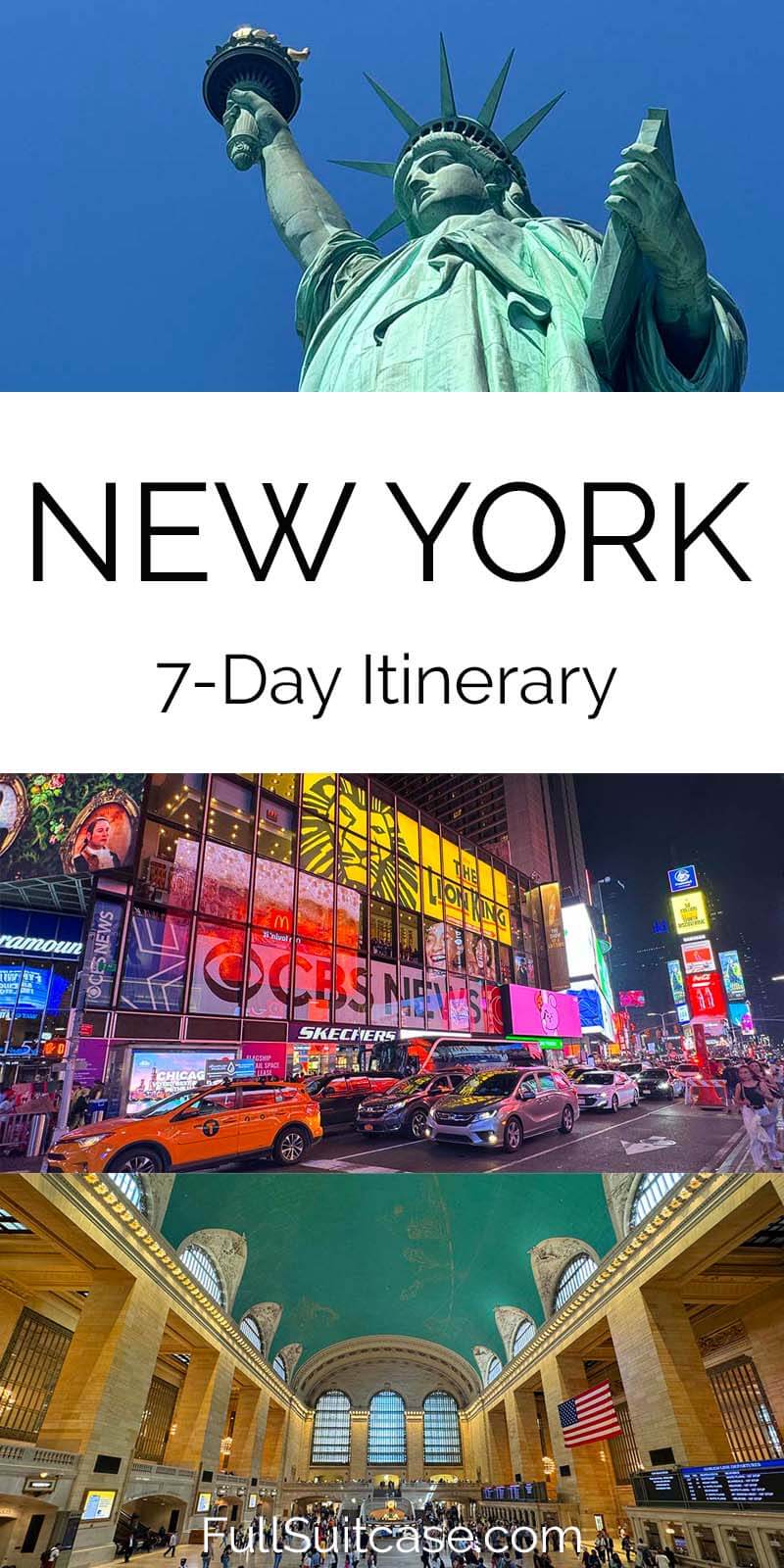 7-day New York City itinerary for first trip