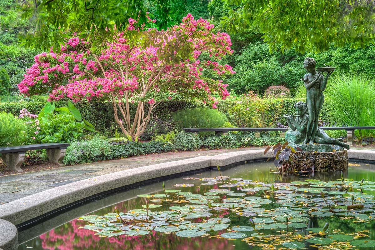 Burnett Fountain at Conservatory Garden in Central Park