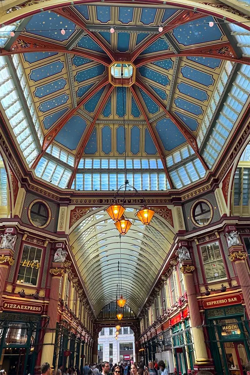 Leadenhall Market - exploring London with teenagers