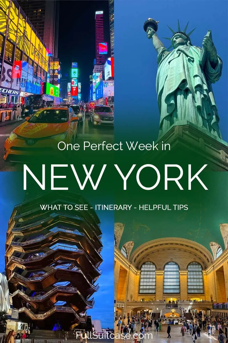 One Week in New York City: Detailed 7-Day Itinerary (+Map)