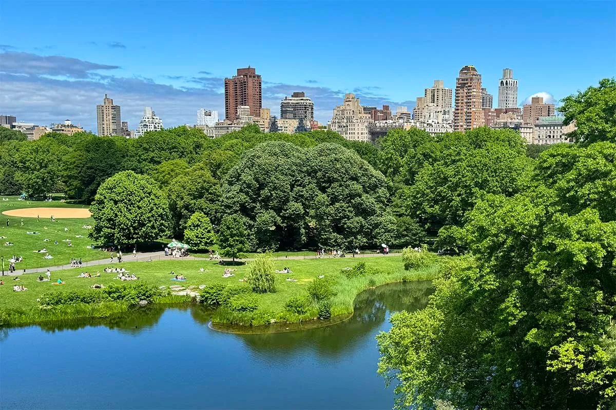 The Great Lawn and Turtle Pond in Central Park New York City