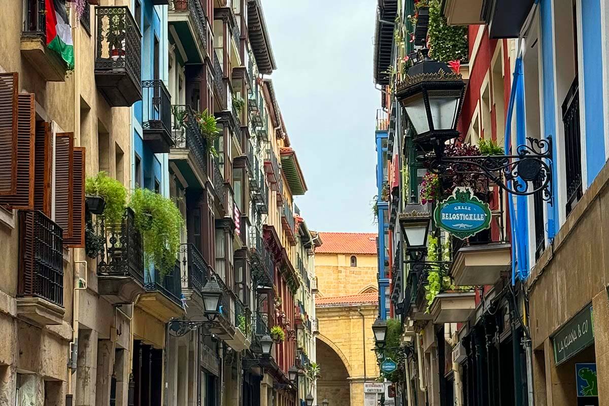 Bilbao old town street